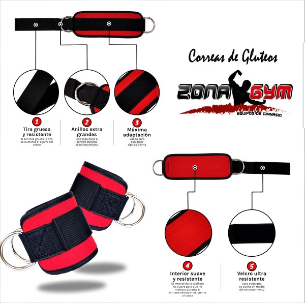 CORREA PARA GLUTEOS - SINTÉTICO